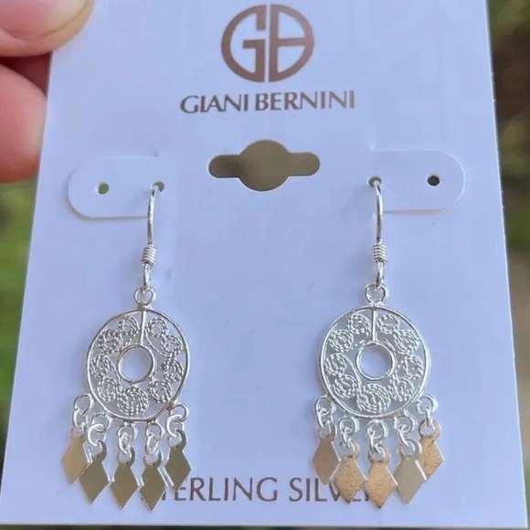 Giani Bernini 925 Sterling Silver Earrings MADE IN ITALY - Picture 1 of 7